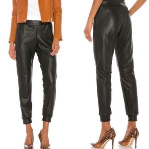 COMMANDO faux leather jogger pants